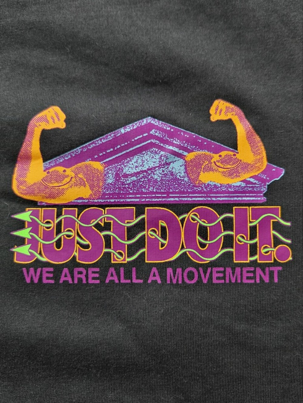 Nike Black Dri-FIT‎ Tee with Colorful Design